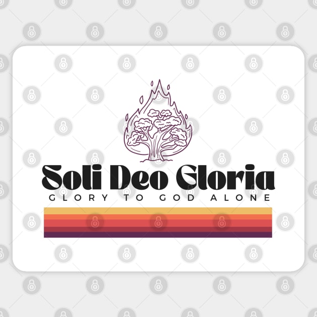 Burning Bush Soli Deo Gloria sun fire Sticker by Patrickchastainjr